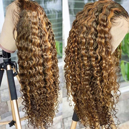 Coiffe en cheveux naturels avec dentelle frontale