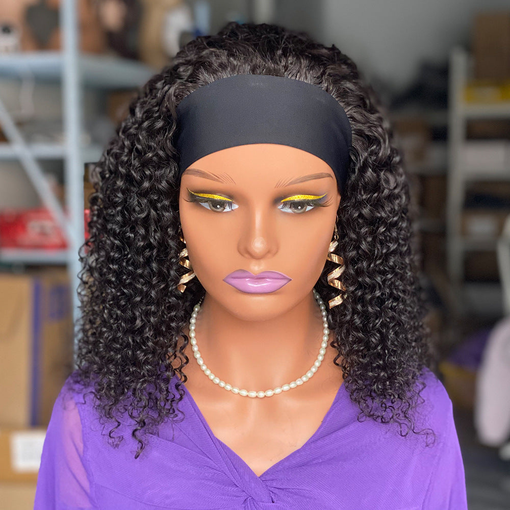 Perruques bouclées en cheveux humains (200 pièces)