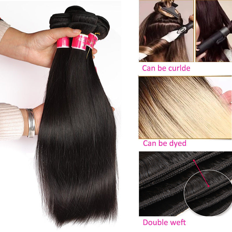 Perruques en cheveux humains naturels, couleur inversée et naturelle