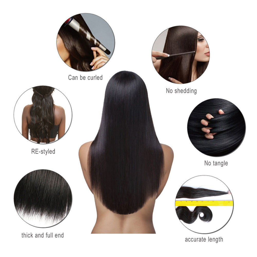 Perruque Lace Front Wig Deep Wave en cheveux humains
