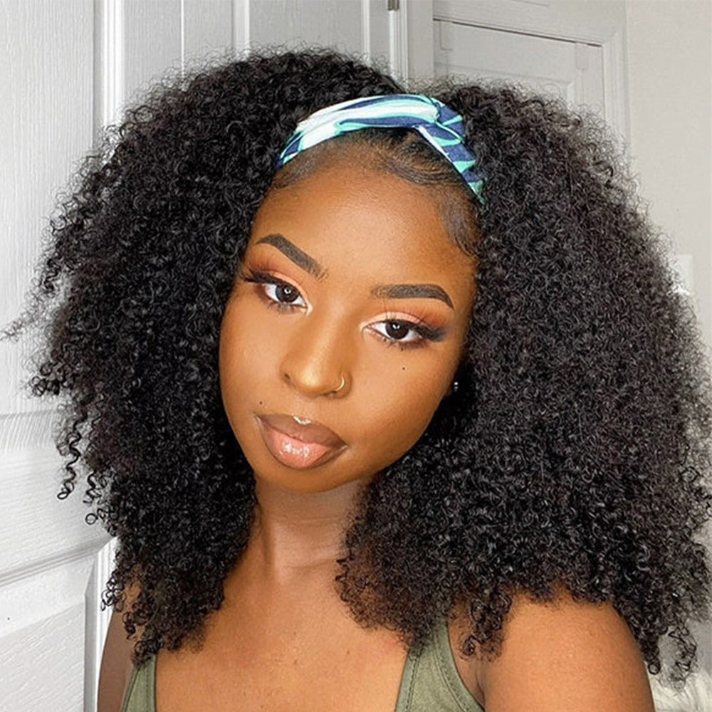 Perruques bouclées en cheveux humains (200 pièces)
