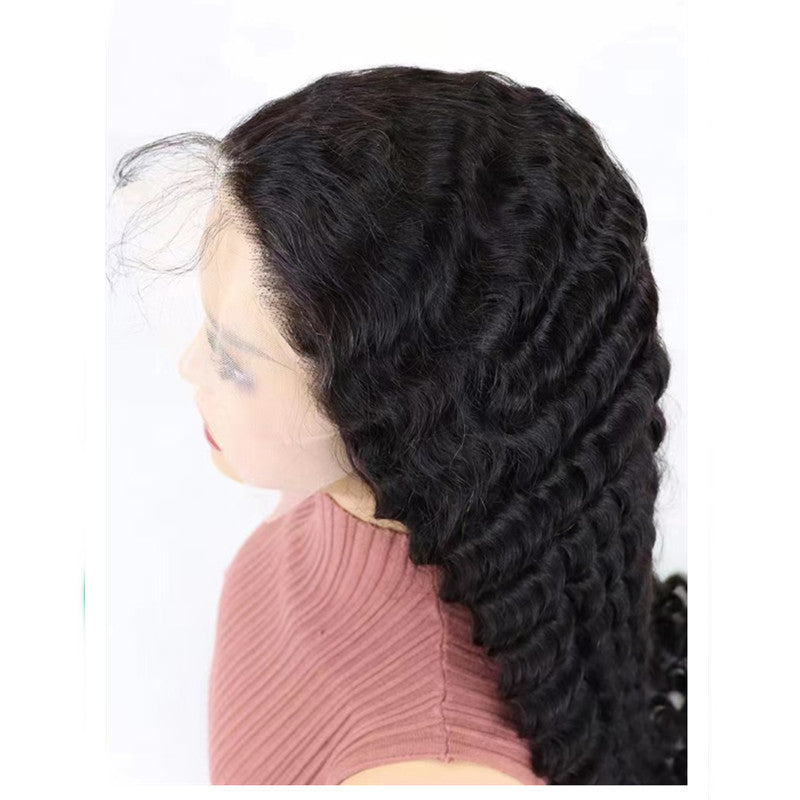 Perruque Lace Front Wig Deep Wave en cheveux humains
