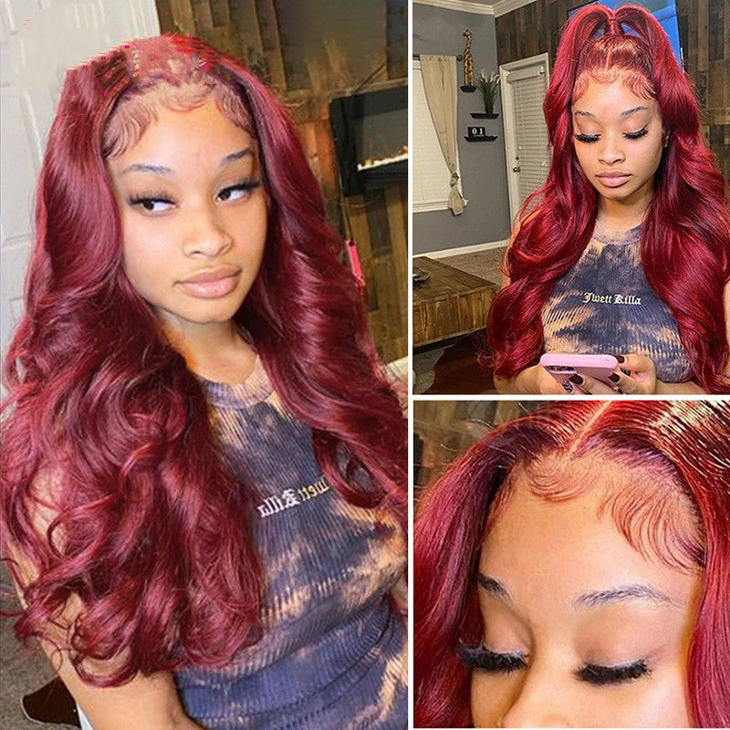 Perruque en cheveux naturels avec dentelle frontale